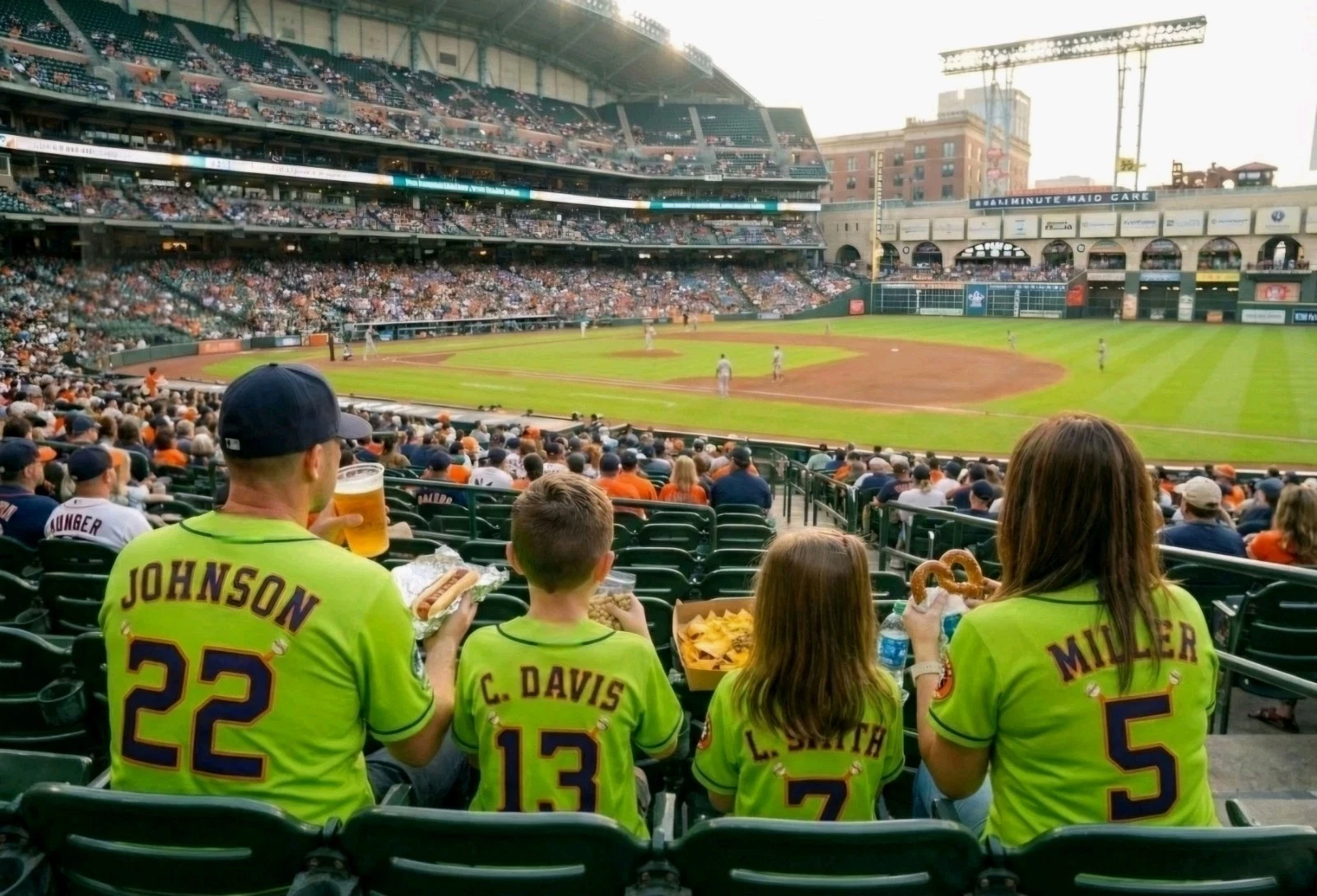 Custom 2025 Houston Astros Orbit The Mascot Special Edition 3DPrint Green Jersey