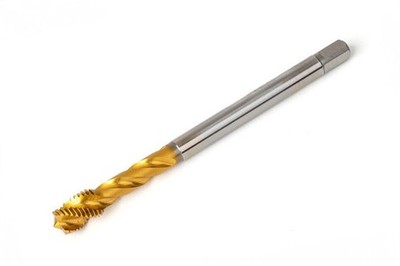 Haas M8x1.0 MF HSS-E Spiral Flute Tap, 6mm Shank x 10mm Thread Length, 2.5XD