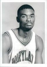 1993 Press Photo Maryland Terrapins Basketball Exree Hipp - snb15071