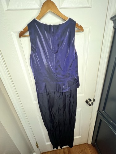 Vestido y chaqueta de noche formal de boda madre de novia púrpura Patra para mujer 10 M - Imagen 4 de 21