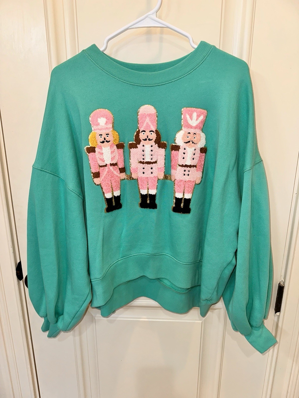 Judith March Nutcracker Christmas Embroidered App… - image 1