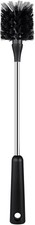 Water Bottle Brush, 15 Inches Long Stainless Steel Handle Brush Black