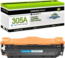 CY Toner Compatible with HP 305A 305X CE411A Laserjet Pro 400 M451dn MFP M475dn