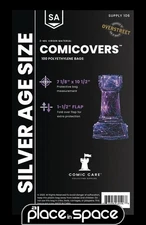 100 SILVER AGE POLYETHYLENE COMIC BAGS COMICARE (SUPPLY106)