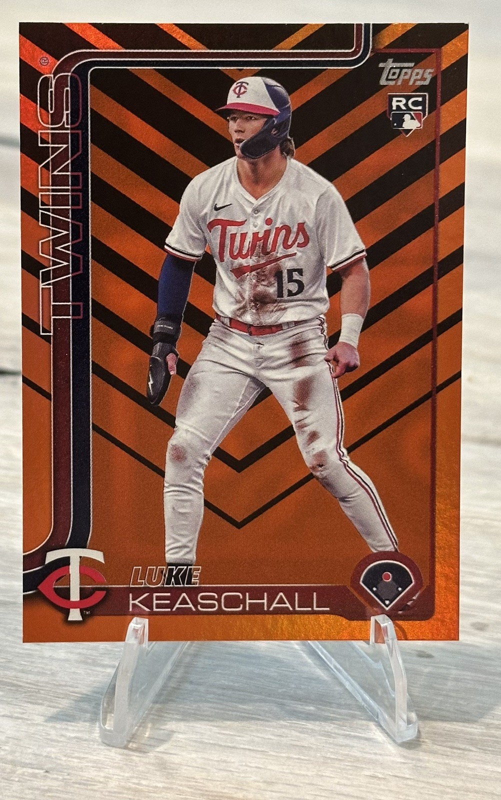 Luke Keaschall 2025 Topps Update Holiday Foil SP True Rookie Twins RC #US16