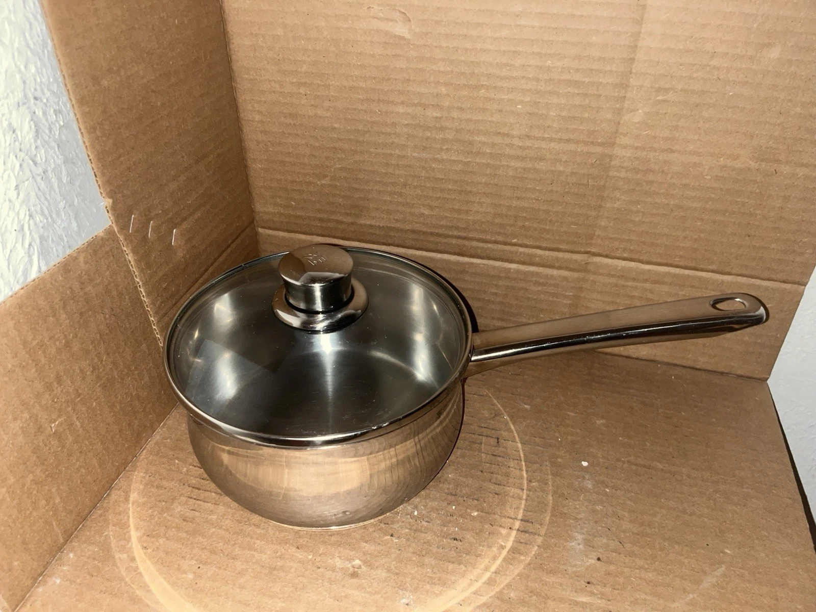 WMF Transtherm 2Qt Stainless Steel Sauce Pan With Lid Induction Ready