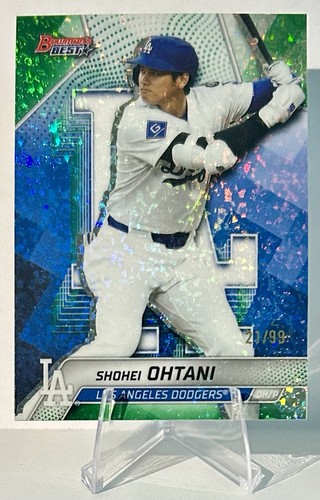 2025 Bowman’s Best Shohei Ohtani Green Mini-Diamond Refractor /99 Dodgers