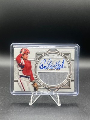 2022 Topps Definitive Collection - Carlton Fisk (#DARC-CF12) - Auto Patch /40