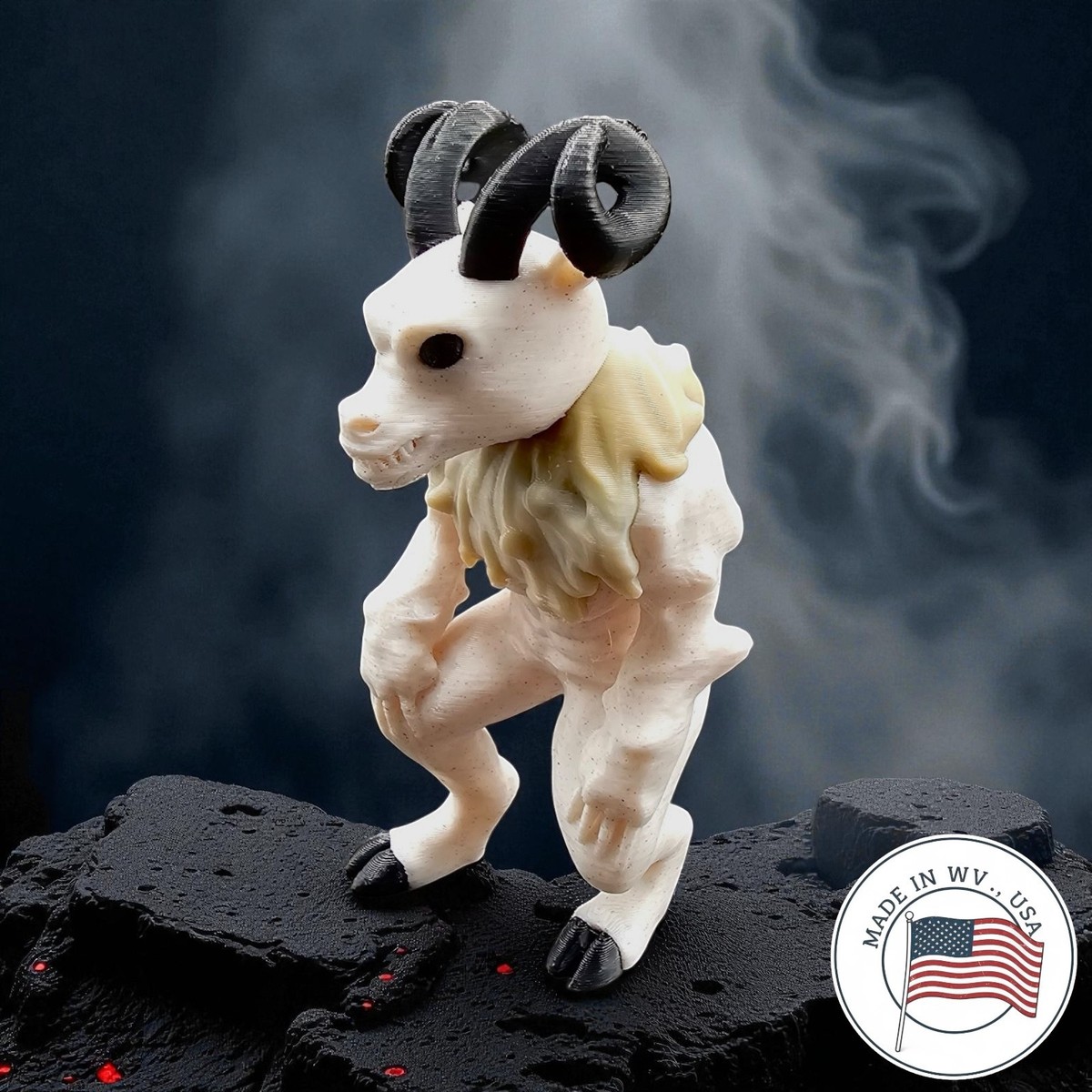 Sheepsquatch Monster Figure - Collectible Cryptid Figurine - Made