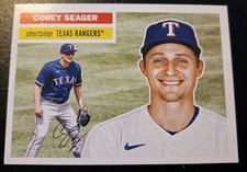 2023 Topps Archives Baseball Corey Seager 1956 Topps #72 Texas Rangers