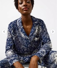 TU Navy Blue Celestial Sun Moon Stars Cowboy Print Pyjamas Size Medium 12-14