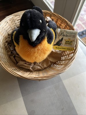 Wild Republic Audubon Birds Baltimore Oriole Plush with Tag And Chirp