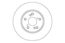 TRW DF6762S Bremsscheibe für HONDA