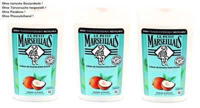 Duschgel Kokos Le Petit Marseillais Kokosnuss Duschcreme 3x 250ml aus Frankreich - Bild 1 von 3