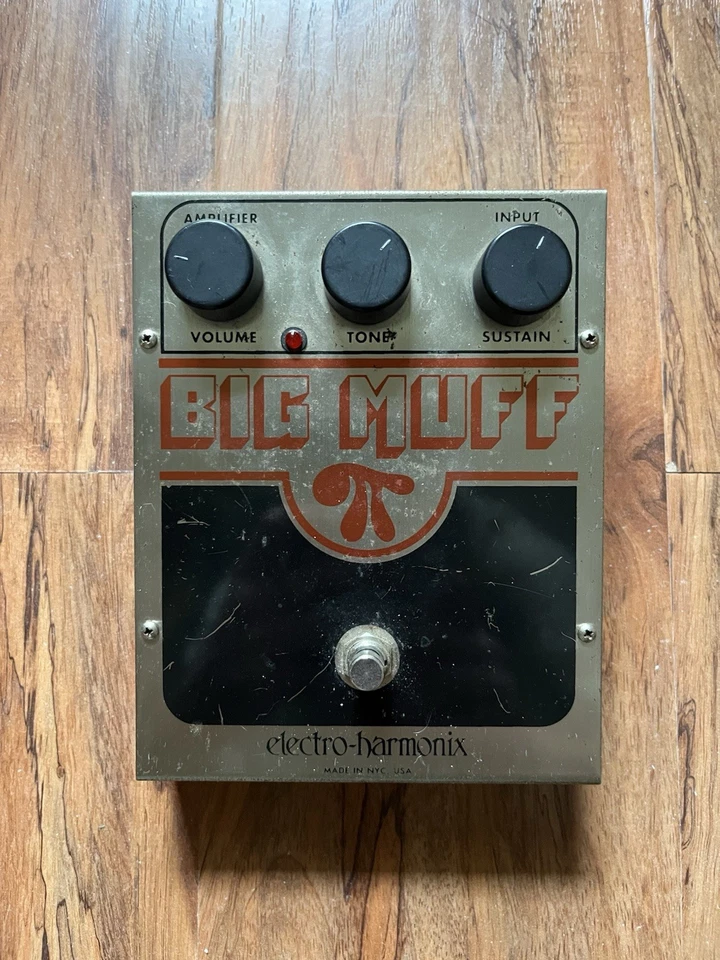 Guitarra Electro Harmonix Big Muff Pi Fuzz Pedal Caja Madera Foto 2 de 4