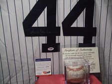 Reggie Jackson Autographed Jersey Mitchell & Ness & Baseball Inscribed 504/1977