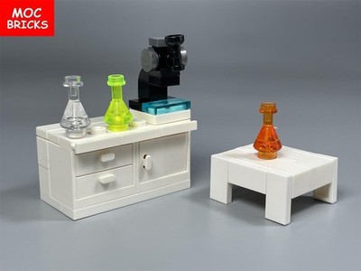 New Science Lab Set Desk Microscope Research Institute Physics 21110 For Lego