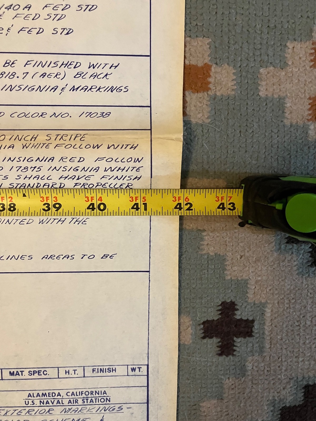 Lockheed C-121j Constellation paint scheme blueprint
