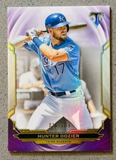 2019 Topps Triple Threads Baseball MLB #75 Hunter Dozier /299 Amethyst Refractor