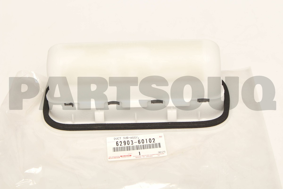 6290360102 Genuine Toyota DUCT ASSY, QUARTER VENT, RH/LH 6290360102 Genuine Toyota DUCT ASSY, QUARTER VENT, RH/LH