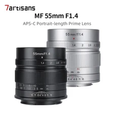 7artisans 55mm F1.4 APS-C Large Aperture Lens for EF-M/E/X/M43 M4/3 mount Camera