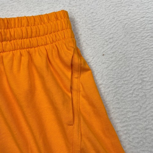 Nike Youth Girls High Waisted Shorts Size Medium Orange - Picture 4 of 8