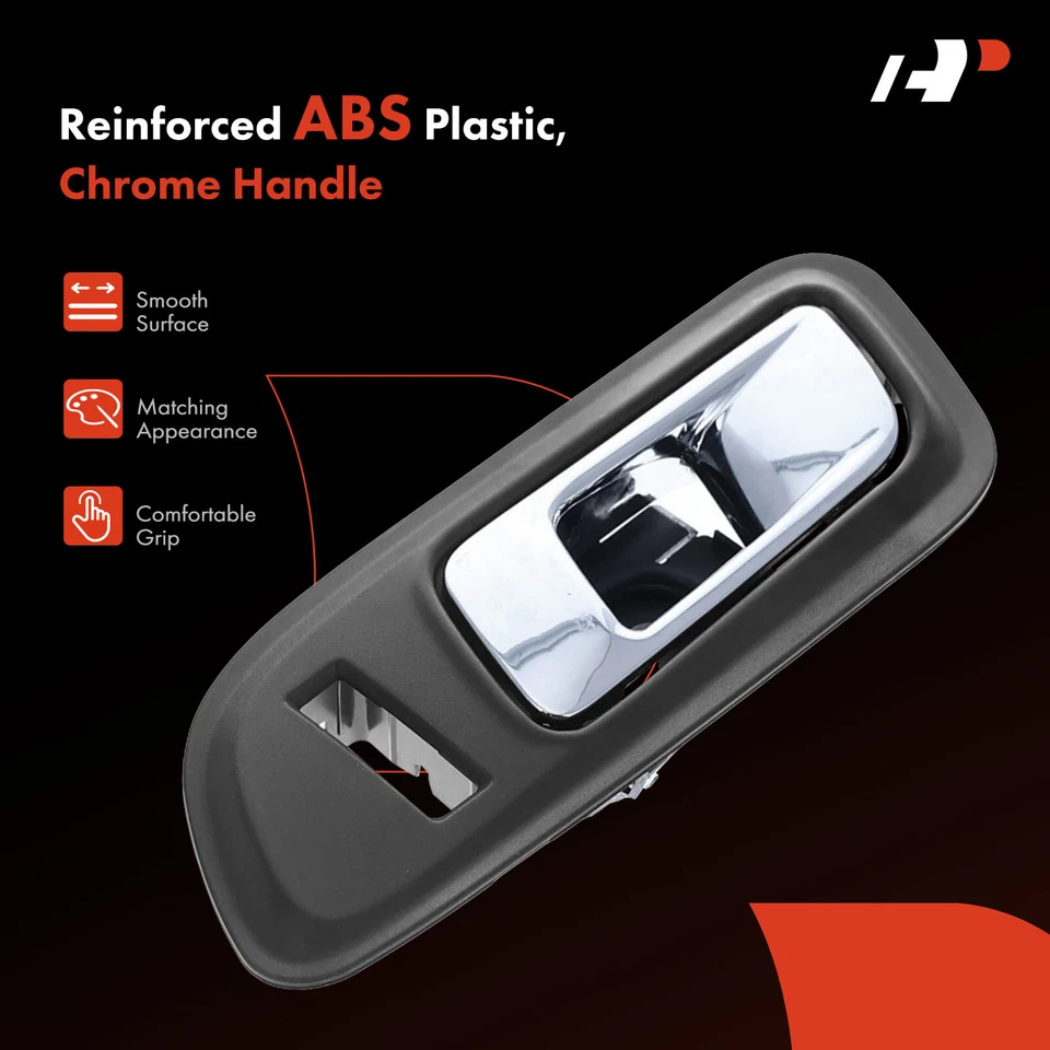 A-Premium 2x Manija de puerta interior delantera cromada negra para Ford Taurus 2010-2012 Foto 3 de 4