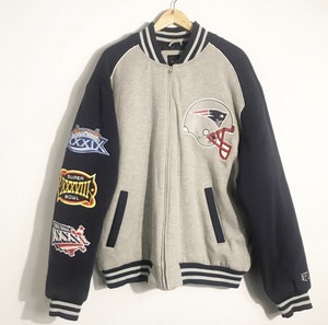 Nfl New England Patriots Super Bowl Jacket Varsity Bomber Jacket Xl Ebay