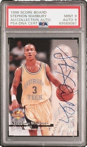 Fleer Autographics Stephon Marbury Auto On Card Nets China Legend 