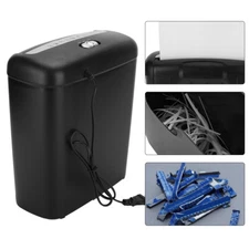Home Office Electric Shredder for Paper and Credit Card Strip Cut Destroy