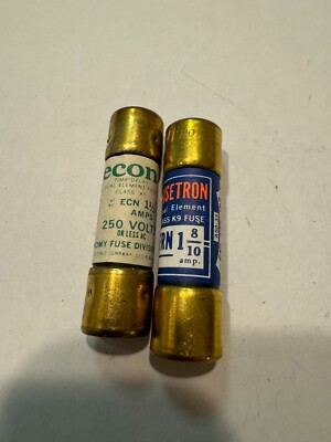 MIXED LOT OF 2 FRN-1-8/10 and ECN-1-1/2 Time Delay Fuse