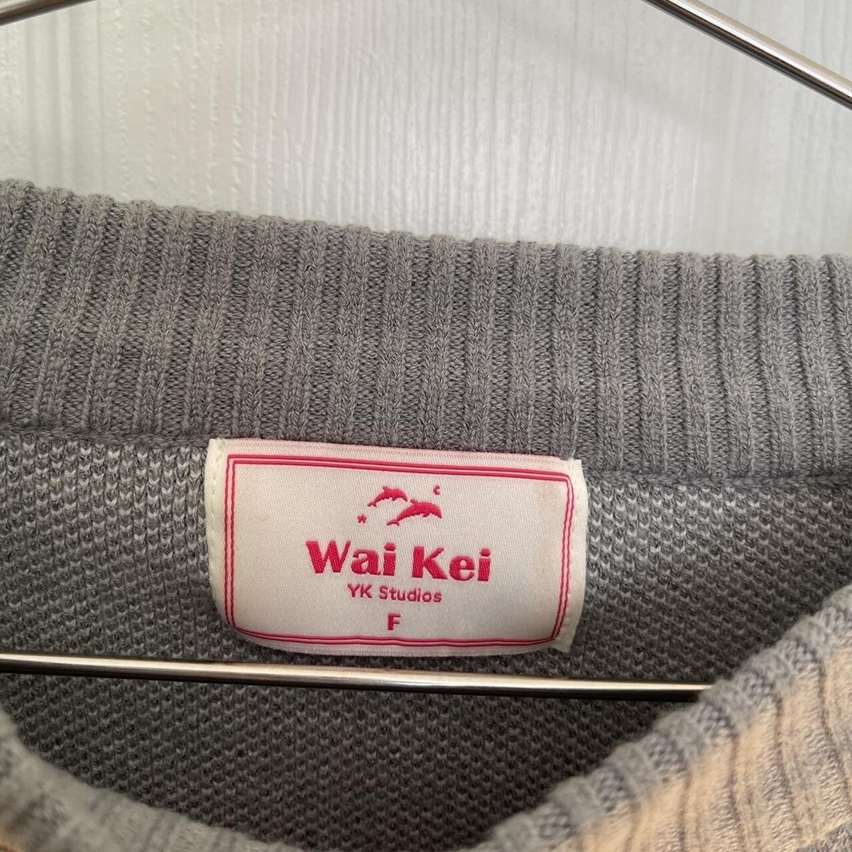 Korean Brand Maltese Archive Grey Knit Graphic Sweater One