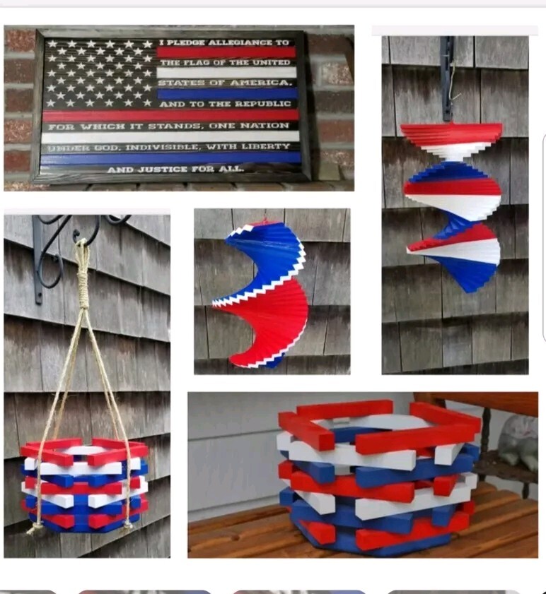 Handmade Redneck Wind chime Natural wooden wood Outdoor Chain hanging Windchimes