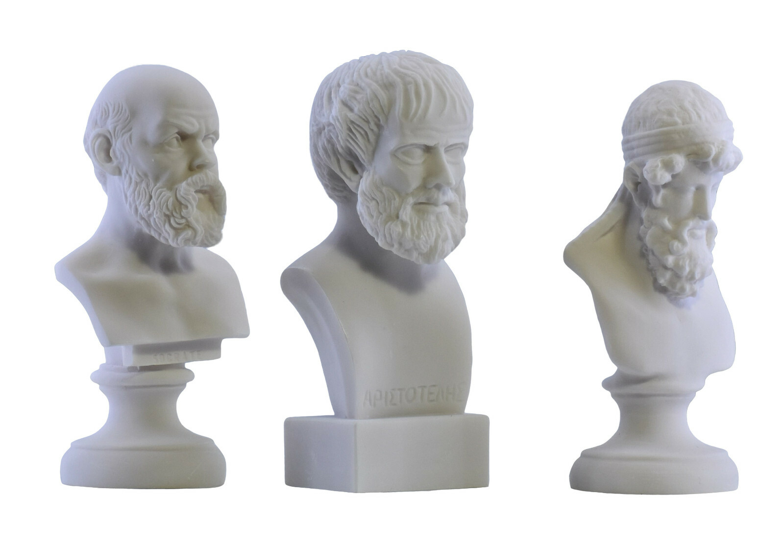 Sokrates Platon Aristoteles Büste 3er Set Griechische