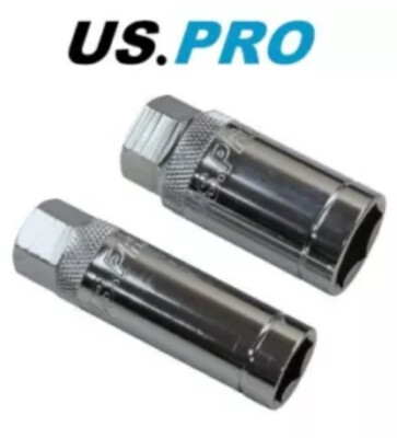 US PRO Tools Magnet-Steckschlüssel Für Zündkerzen – 16 & 21 Mm, 2-teilig, 3/8" Antrieb