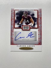 2021 Sage Hit Premier Draft High Series Red Rookie Auto A175 Carson Green RC