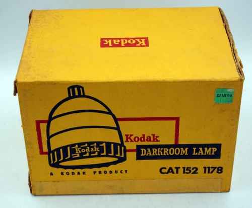 Kodak Darkroom Lamp Model A Safelight w/ 0C Amber Filter, 15W Bulb Boxed #895