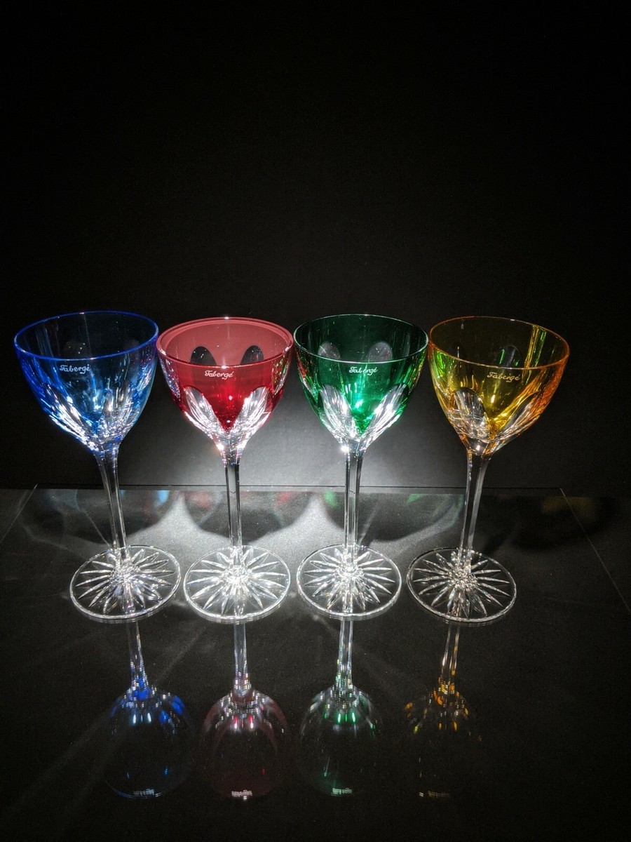 Faberge Wine Glasses Set of 4 in original presentation case | eBay
