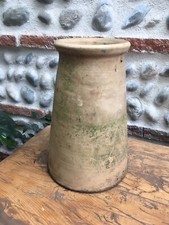 Very Beautiful Bell Marchaire Terracotta 1920 Decoration Floral Pot