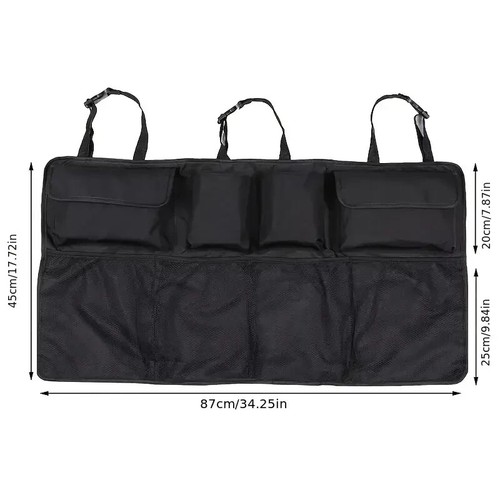 Car Trunk Organizer Back Seat Hanging Storage Organizer Bag Cargo Net For SUV - Picture 2 of 3