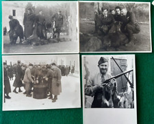 1942 BONORVA SASSARI SARDEGNA CACCIA AL CINGHIALE MILITARI CACCIATORI 4 FOTO