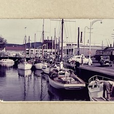 RETRO Film Photo Slide 1960s Art Kodak Develop Car Tasmania Hobart Port Boat