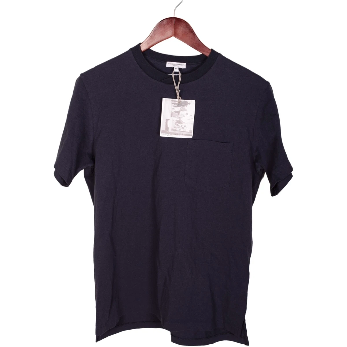 NWT Engineered Garments Beams Boy Short Slve Crew Neck Pocket Tee T-Shirt Navy M