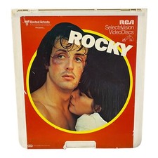 Vintage ROCKY Movie Sylvester Stallone CED RCA Video Disc Untested 1 Hour 59 Min