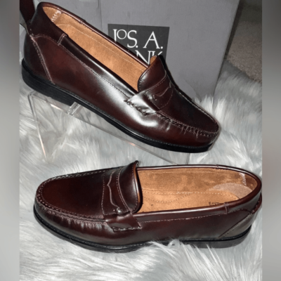 Jos. A. Bank Classic Fallston Loafers In Burgundy | eBay display picture 3