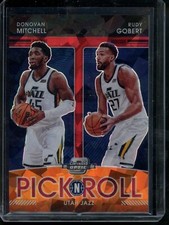 2021-22 CONTENDERS OPTIC DONOVAN MITCHELL GOBERT PICK N ROLL RED CRACKED ICE