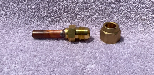 SAE 5/8" Flare Connector Copper Tube Brass Pipe Fitting