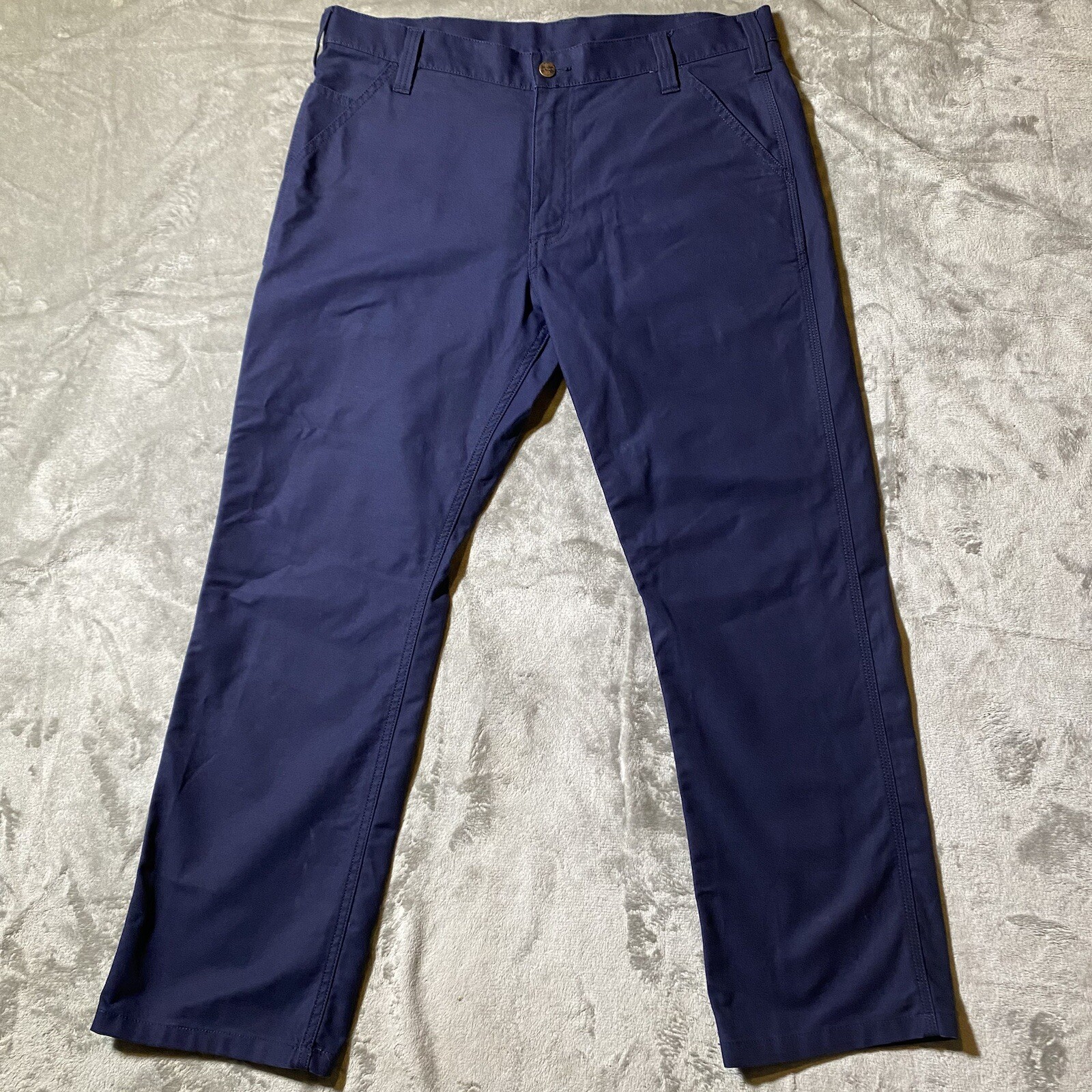 Carhartt Pants Men's 36X30 103109 001 Blue Rugged Professional Relaxed Fit NWOT