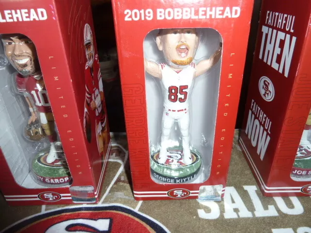 49ERS GAMEDAY GAME DAY 2018 2019 3 CABEZAS BOBBLE GAROPPOLO KITTLE AND STALEY Foto 3 de 4