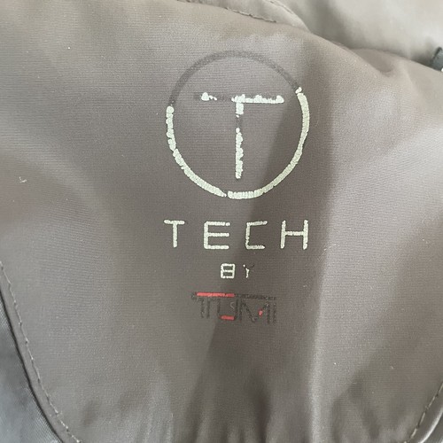 Tech By Tumi Jacket Mens Size XL Gray Zip Up Hide Away Hood Travel Lightweight - Picture 7 of 7